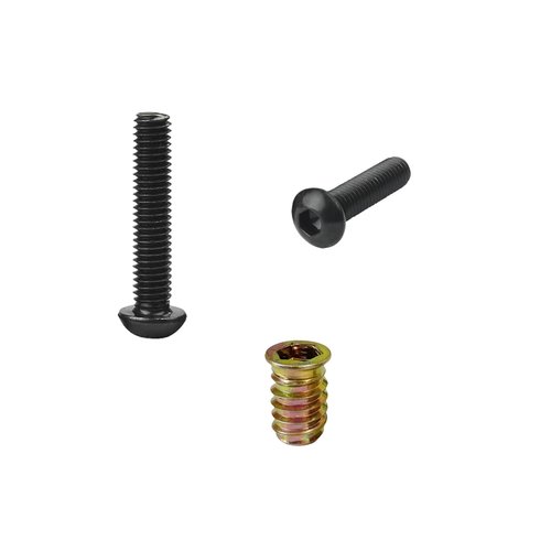 40 pcs 1/4"-20x15mm Wood Inserts+24 pcs 1/4"-20 x 3/4" Bolt+16 pcs 1/4"-20 x 1-1/4" Bolt with Twist Drill and 2 pcs Wrench,Furniture Fastenerr