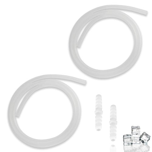 2-Pack Drain Hose Extension for Nugget & Opal Ice Maker, 1/4'' ID and 3.3 Feet Drain Hose Extension for Nugget Ice Maker, Ice Maker Hose Replacement Made for Nugget Accessories