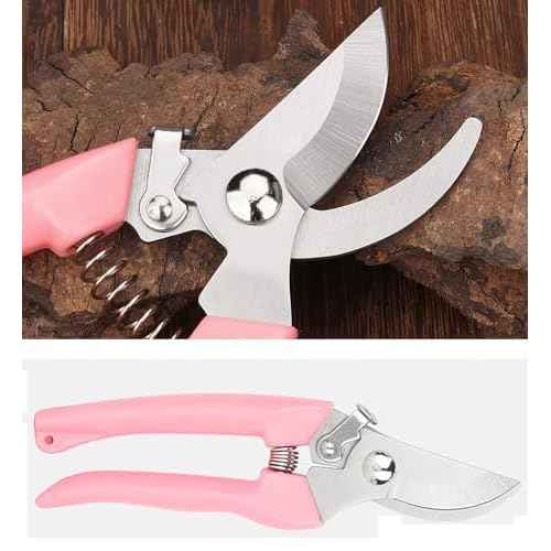 2pcs Garden Flower Shears Pruning Shears 6.9 inches Scissors Lightweight Plant Scissors for Cutting Flowers, Trimming Plants, Bonsai, Fruits Picking