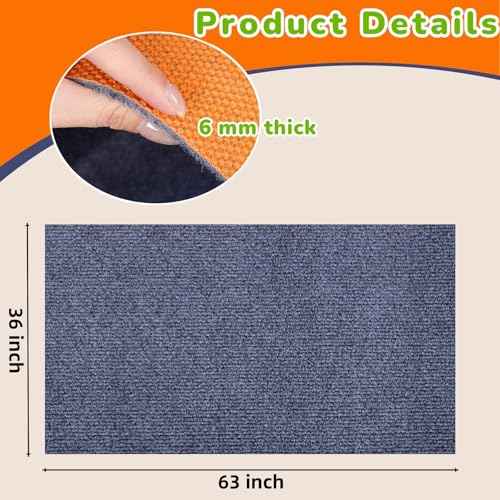 Under Washing Machine Mat and Dog Crate Mat 63 x 36 Inches£¬Waterproof with Rubber Backing for Dog Crate Washer Dryer Floor Protector Freezer Home Appliance, Noise Reducing, Non-Slip,can be Cut (Gray)