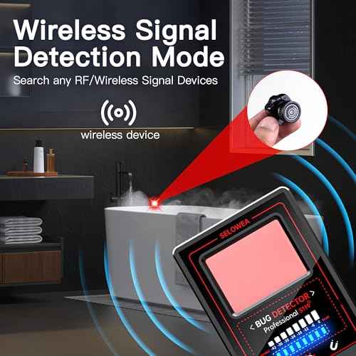 Portable Hidden Camera Detector, Spy Camera Finder, RF Signal Bug Sweeper & GPS Tracker Detector for Home, Office, Hotel & Travel ? Anti-Spy Security Scanner