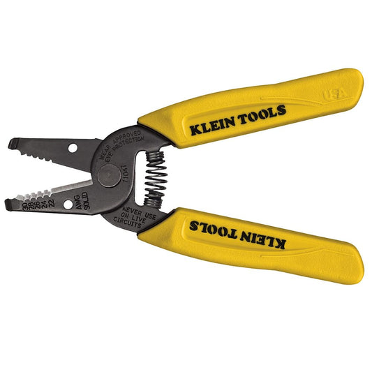 Klein Tools 11047 Wire Stripper / Cutter, Made in USA, Compact, Lightweight, Hardened Steel, Precision Ground, for Stranded and Solid Wires