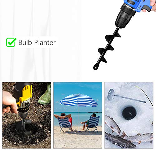 Garden Tools Bulb Planter Auger Drill Bit for Planting 1.57x8.66 Inches