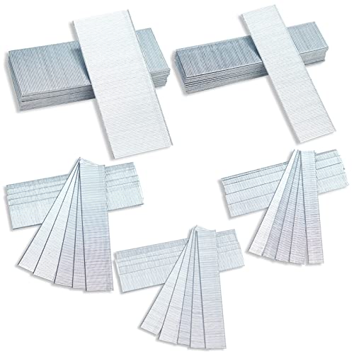 PINOZE 5000-Count 18 Gauge Galvanized Brad Nails Assortment - 5 Sizes for Nailing Projects