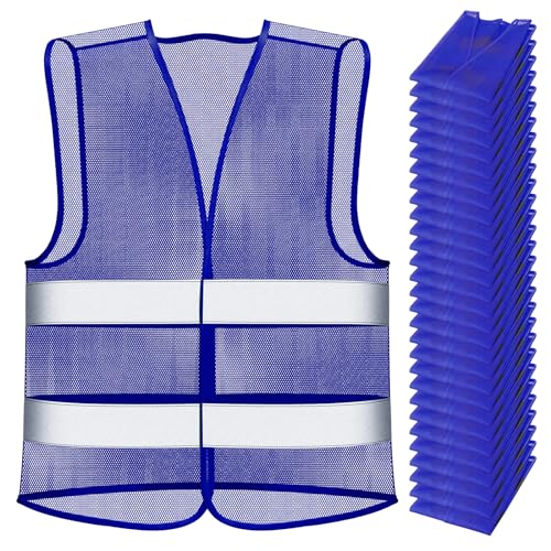 Unittype High Visibility Vests Reflective Safety Vest Mesh Hi Vis Costume Adjustable Size for Men Women Outdoor Works
