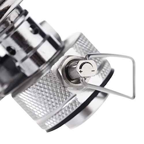 Mini Portable Camping Lantern Gas Light Tent Lamp Torch Hanging Metal Lamp-chimney Butane 80LUX