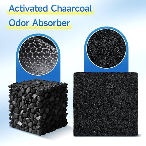 Activated Charcoal Odor Filter Refills for EKO Trash Cans – 20 Pack, 3.15" Round