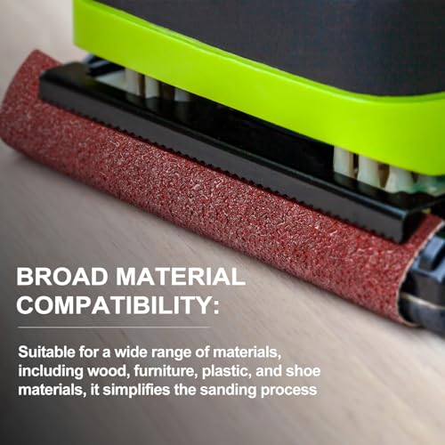 Demissle 10 Pack 8 x 19 Inch Floor Sanding Belt 24 Grit Aluminum Oxide Cloth Sanding Belts for Commercial and Residential Flooring