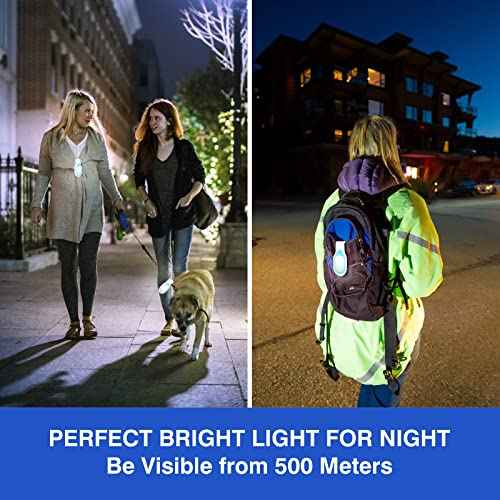 Nurse Lights for Night Shift Rechargeable Nursing Night Light Clip on Hands Free LED Flashlights for Walking Running Pets Outdoor Emergency (Blue)