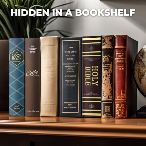 KOFAIR Bible Book Safe with Combination Lock, Fireproof Bag, Large Hidden Storage