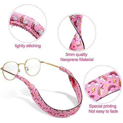 Weewooday 4 Pcs Kids Eyeglass Strap Glasses Holder Sunglasses Lanyard Retainer for Boys and Girls Age 3-10 Years