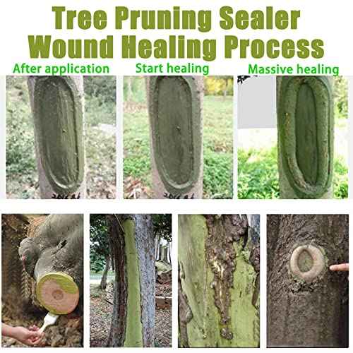 Tree Wound Sealer, Tree Pruning Sealer, Tree Grafting Supplies, Tree Wound Sealer Healing Paste, Bonsai Cut Paste, Pruning Sealer And Tree Wound Dressing for Trees, Shrubs, Roses (1Pcs*100g +1*Brush)