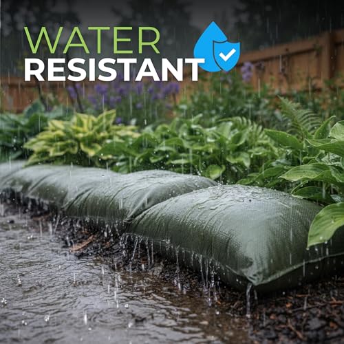 Pack of 20 Heavy Duty Military Green Sandbags 14 x 26 inches Flood & Flood Control