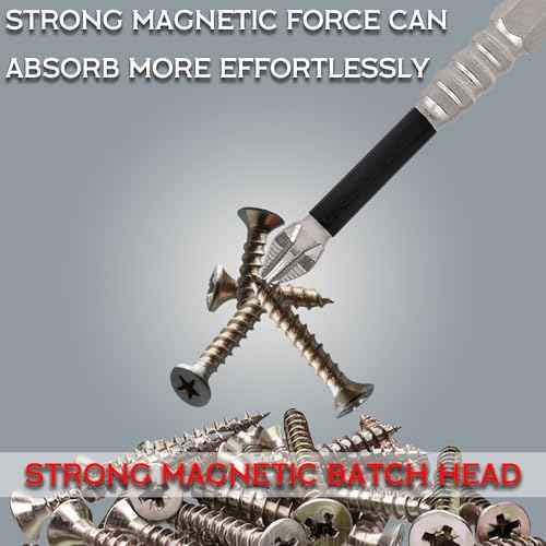 High Magnetic Drill Bit Set: K5 Impact Resistant Anti-Slip Bits, Non-Slip Alloy Steel for Impact Drivers, DIY/Pro Use 6pcs (25-150mm)?