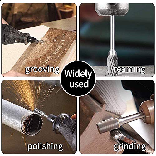 10PCS Tungsten Carbide Rotary Burr Set for Dremel - Wood, Metal Engraving & Drilling