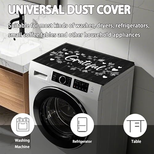 Washer & Dryer Top Cover Non-slip Mat, Dustproof PVC Protector 23.6x19.7 in