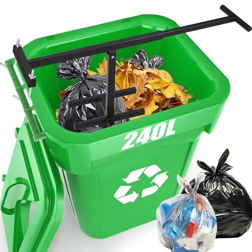 NEWTRY Manual Trash Compactor for 120L-240L Bins - Efficient Waste Compression