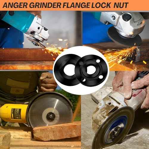 7PCS Angle Grinder Nut & Wrench Kit ? 5/8-11 Thread Compatible with Dewalt, Milwaukee, Makita, Ryobi & Bosch 4.5"/5"/7" Grinders ? Nut Removal & Wheel/Disc Replacement Tool