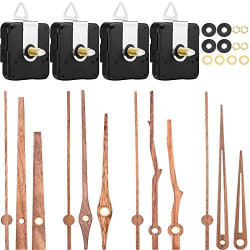 Mudder 4 Pcs Clock Mechanism Replacement Kit for 12 Inch Clocks, 20 mm Hands & Gasket Tools