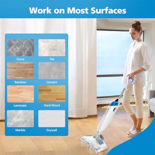 6 Pack 1940/1806 Mop Pads for Bissell PowerFresh Steam Mops — 3 Soft Microfiber + 3 Scrubbing