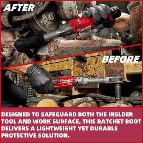 3050-20 insider ratchet Rubber Protective Boot Cover Fit for Milwaukee 3050-21 M12 FUEL INSIDER Extended Reach Box Ratchet - 49-16-3050