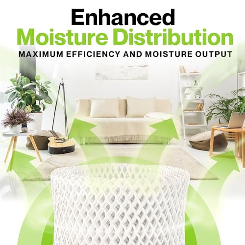 Durabasics 4-Pack Filter Set for Honeywell HAC-504/HCM-350 Humidifiers – White