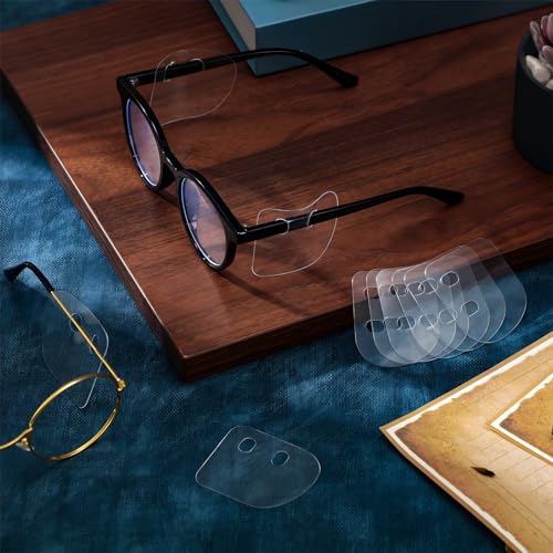 Oudain Clear Glasses Safety Side Shields Plastic Protector Shield for Glasses Slip on Side Guards Fit Most Frames