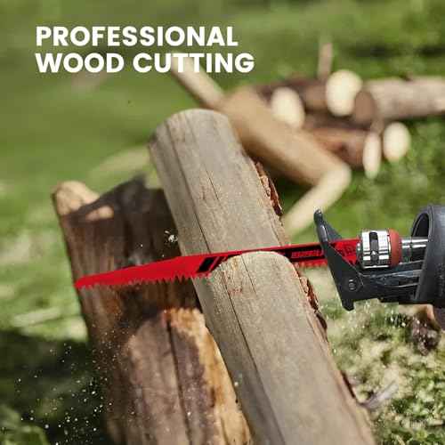 9-Inch Wood Pruning Reciprocating Saw Blades, 6-Piece, 5TPI Wood Saw Blades