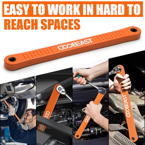 Orange 13.4 Inch Offset Impact Wrench Extension Socket Wrench Tool