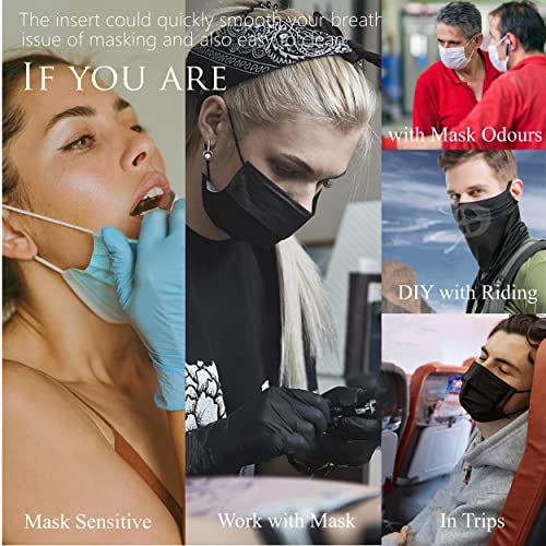 6Pcs Upgraded Mask Bracket Inserts for Cool Better Breathing-Silicone Turtle 3D Face Mask Bracket Insert to Keep Off Face-Mask Inner Support Frame Protect Lipstics-Mask Guards Spacers for Under Mask