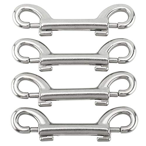 Yaegoo Stainless Steel Double Ended Bolt Snap Hook 3-1/2 Inch (4 Pack)