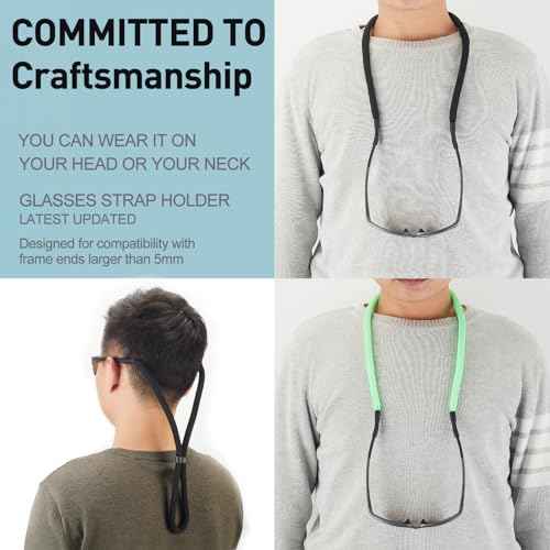 Sunglasses Strap Holder for Floating - Adjustable Glasses Strap Lanyard for Men Women - Eyeglass Strap Holders Around Neck - Eyewear Retainer Cord String for Water Sports- (2pcs Pink)