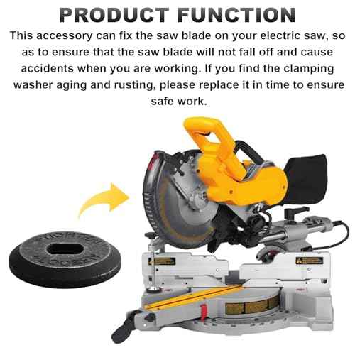 151962-01 Miter Saw Blade Clamp Washer for Dewalt Miter Saw Fits for Dewalt Miter Saw 703 and 718 Black and Decker Miter Saw Kobalt Miter Saw