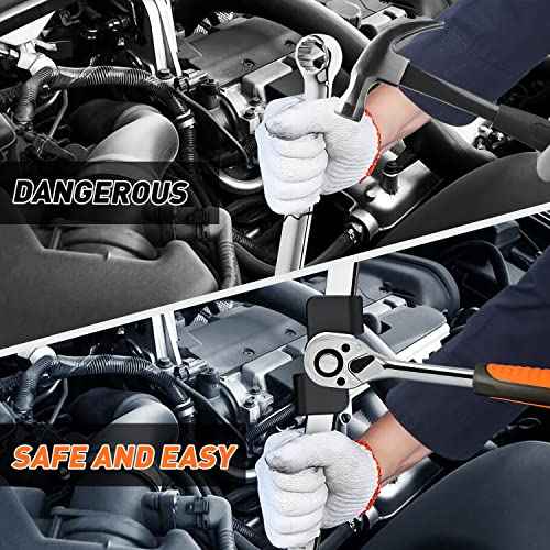 QUICKWOLF Wrench Extender Tool, Universal Wrench Extender with 1/2 Inch or 21mm Hex Drive for Mechanics and Automotive,Heat-Treated Forging