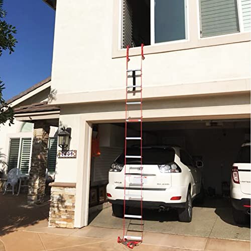 Hausse 13ft Retractable Fire Escape Ladder for Second-Story Emergency Escape