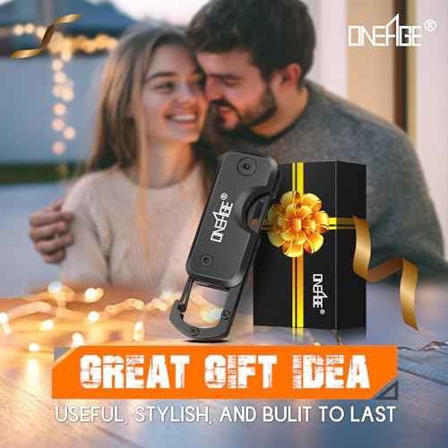 Stocking Stuffers for Men - Pocket Knife for Men, Christmas Bulk Mens Gifts, Keychain Edc Gift with 1.62inch Blade - Small Folding Knives for Everyday Carry, Box Cutter - Gadgets for Camping, Hiking