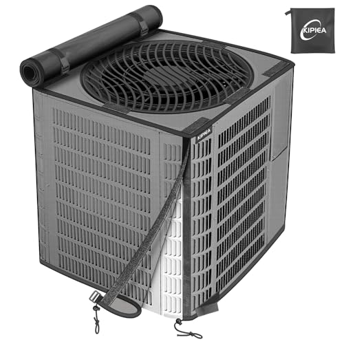 Kipiea 2-in-1 Outdoor AC Unit Cover 30"W x 30"D x 32"H Waterproof Mesh & Top