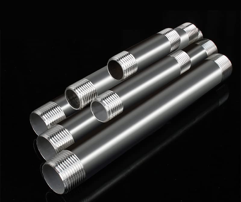 Fitvell 3/4" NPT Male x Male Stainless Steel Pipe Fitting 2" (50mm) - Pack of 2