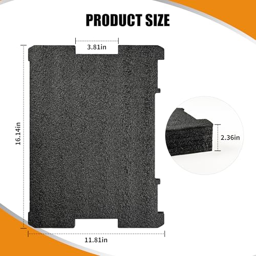 NBPLUS 4 Pcs Dwst88801 Tool Boxes Foam for Dewalt Tstak Organizer Packout Foam Insert DWST17808, DWST17807, DWST17805 Customizable, Durable & Tool Protective