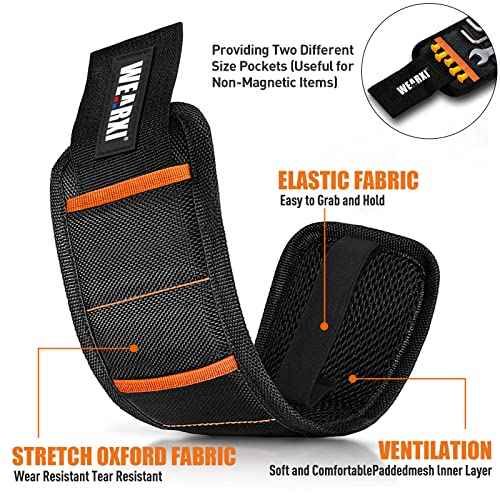 WEARXI Stocking Stuffers for Men, Magnetic Wristband Gifts for Men, Mens Gifts for Christmas, Mens Stocking Stuffers for Adults, White Elephant Gift for Adults/Husband/Boyfriend, Dad Gift Cool Gadgets