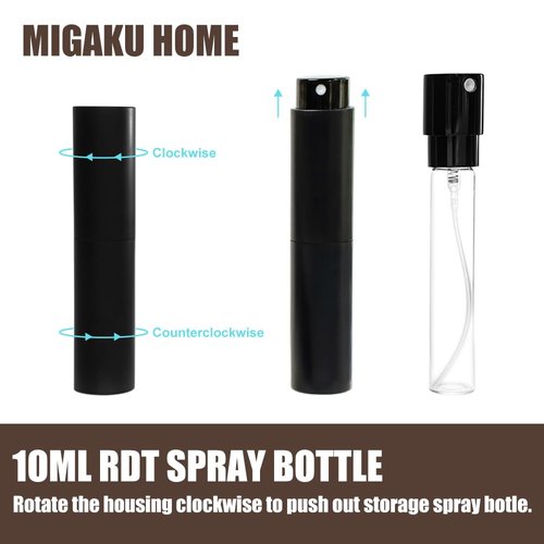 MIGAKU HOME Coffee Bean Dosing Cup & RDT Spray Bottle Set - Walnut Wood Espresso Accessories Kit with Static Reduction Spray, Measuring Tray for Coffee/Tea ﻿