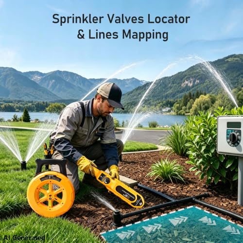 ZC-D820 Underground Pipe Locators,66ft Buried Water Line Detector