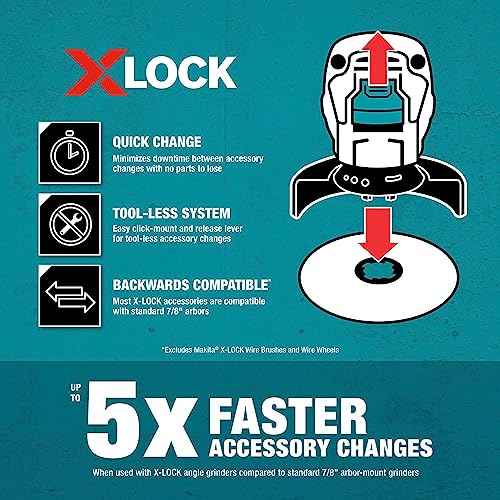 Makita T-03953 X-Lock 4?1/2" 120 Grit Type 27 Flat Blending and Finishing Flap Disc for X-Lock and All 7/8" Arbor Grinders