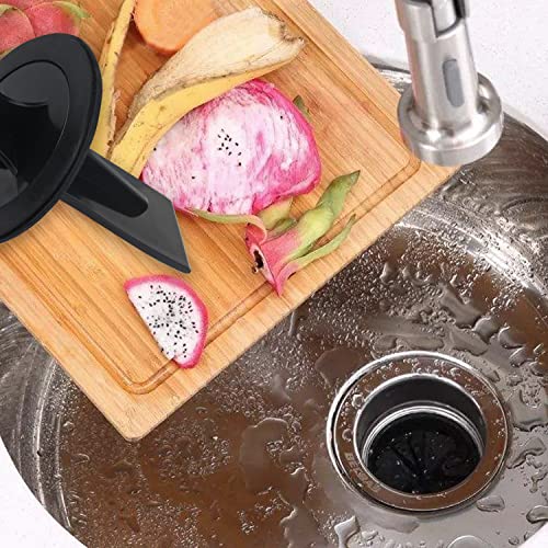 Ullnosoo 3 3/8" Splash Guard with Scraper for InSinkErator Evolution Series - Black 2 Pack