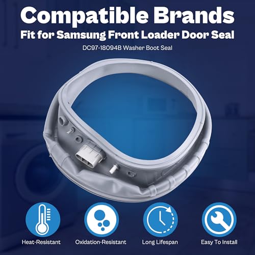 Samsung Washer Door Boot Seal DC97-18094B for WF42H5000AW/A2, WF42H5200AW/A2