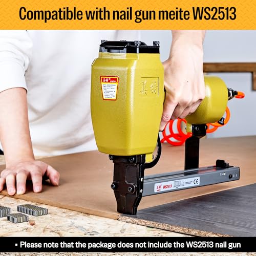 Meite Corrugated W Staples 1/2-inch Length, 1,200 PCS - Compatible with WS2513