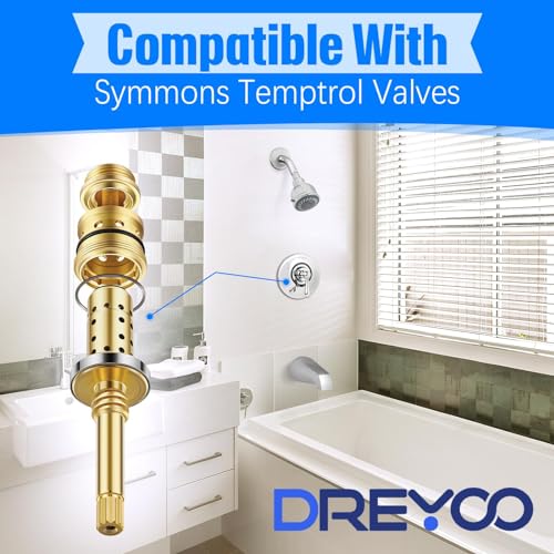 Dreyoo 4-Piece Valve Rebuild Kit for Symmons Temptrol Shower Valve Replacement