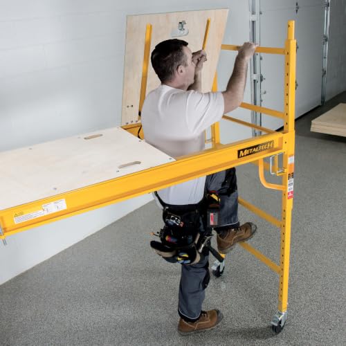 Metaltech Scaffolding Platform with Trap Door - 67in W x 29in D Steel & Plywood
