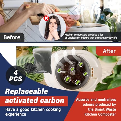 4Pcs 2lb Charcoal Filter Refill for Lomi Electric Composter – Artgol 4-Pack