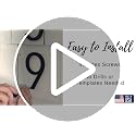 Discovered Designs 5" Modern Matte Black Acrylic House Numbers - Outside Address Sign (Variation 1)
